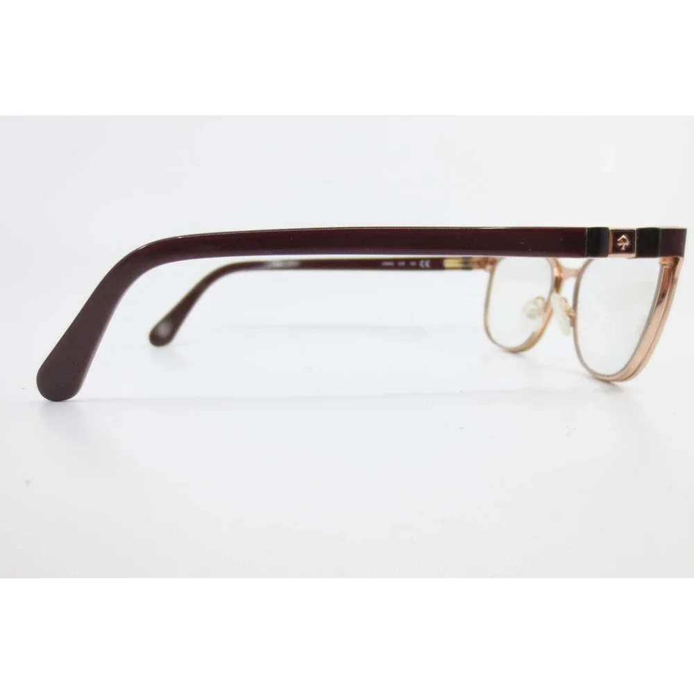Kate Spade JONAE LHF Burgundy Rose Gold Cat Eye Eyeglasses Frames 53-16-140